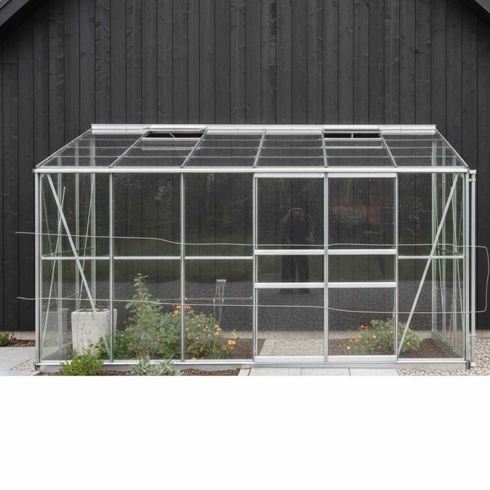 Szklarnia przyścienna - Oranżeria - Ogród zimowy aluminium