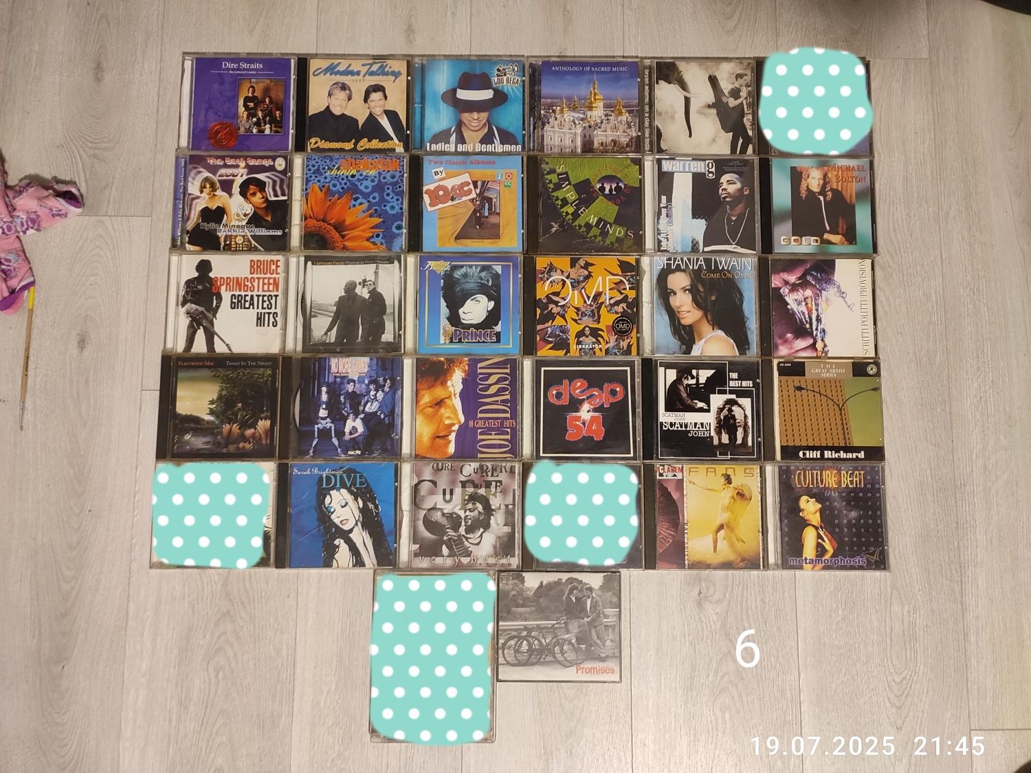 Płyty CD z muzyką z lat 90-tych, 80-tych na sztuki