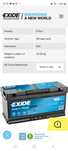 Акумуляторна батарея EK1050 Exide