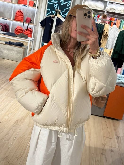 Стильний жіночий пуховик lacoste, оригінал, новий, розмір xs/s