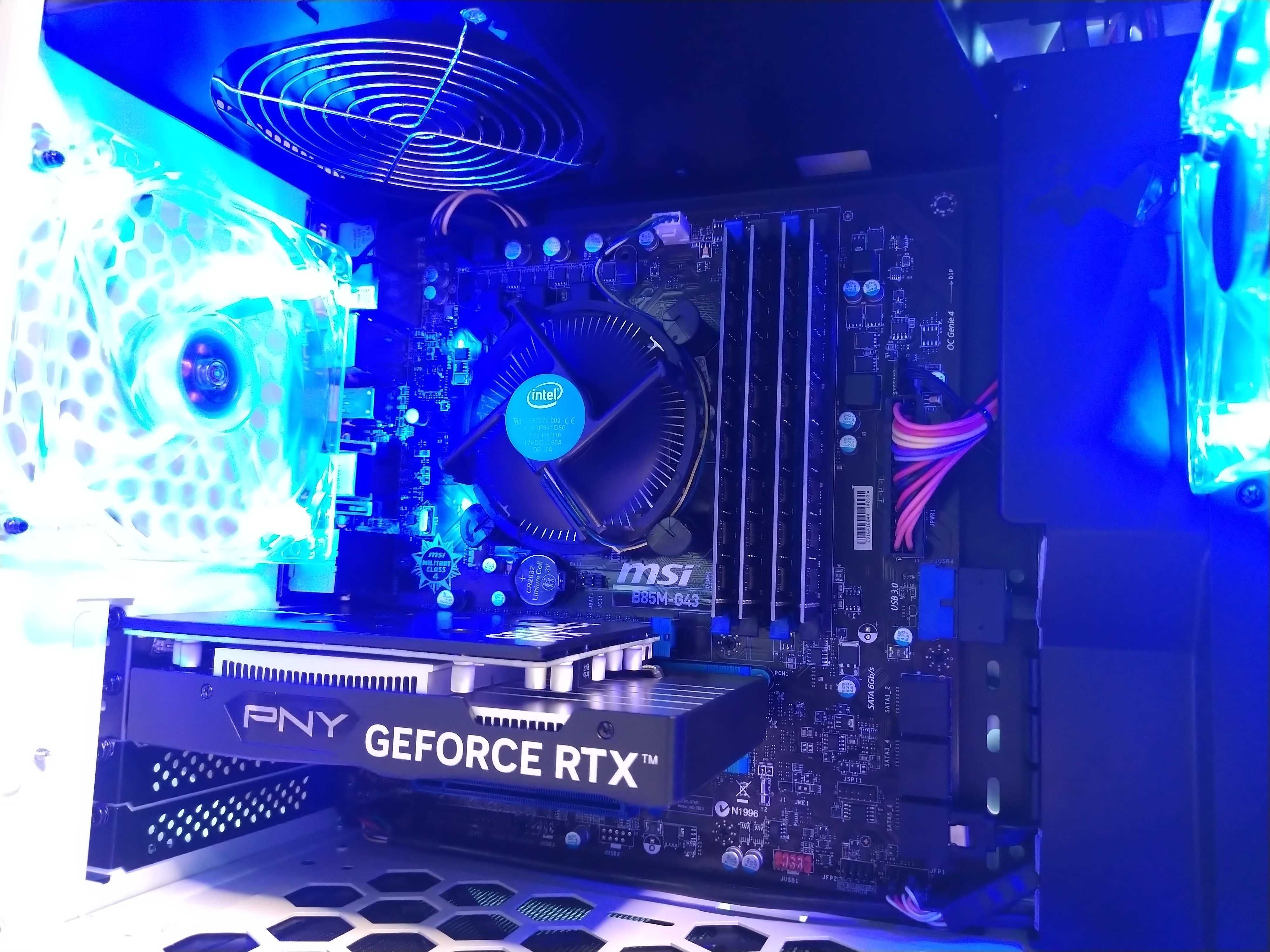 Komputer Gamingowy Intel i7, RTX-3050 , 32GB RAM, SSD-512, 500W, W10