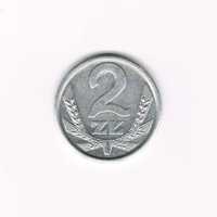 Moneta końcówki PRL z 1989 roku - 2 złote alu
