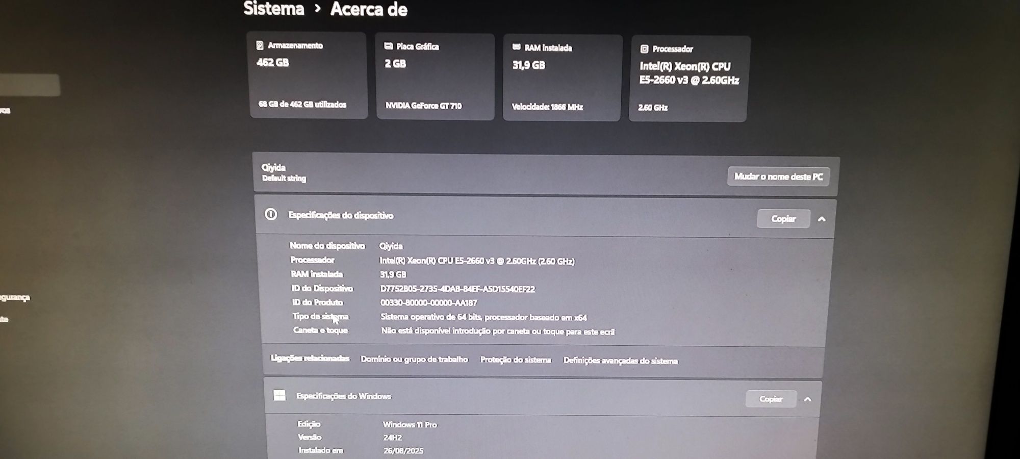 PC Intel Xeon E5-2660 v3
