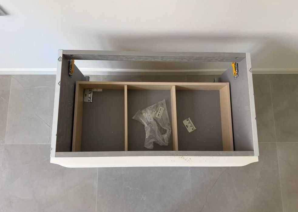 Nowa Szafka pod umywalkę GoodHome Imandra 80 cm wisząca biały mat