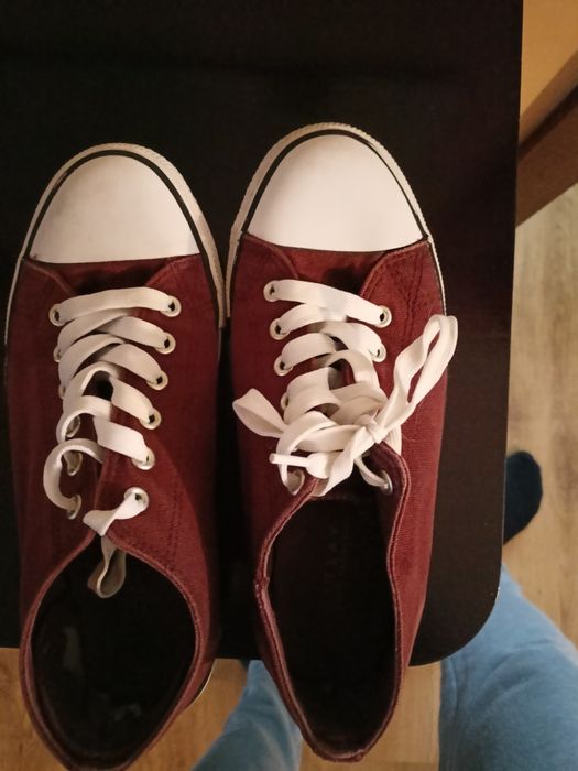 Trampki bordowe wkładka 24.5 cm