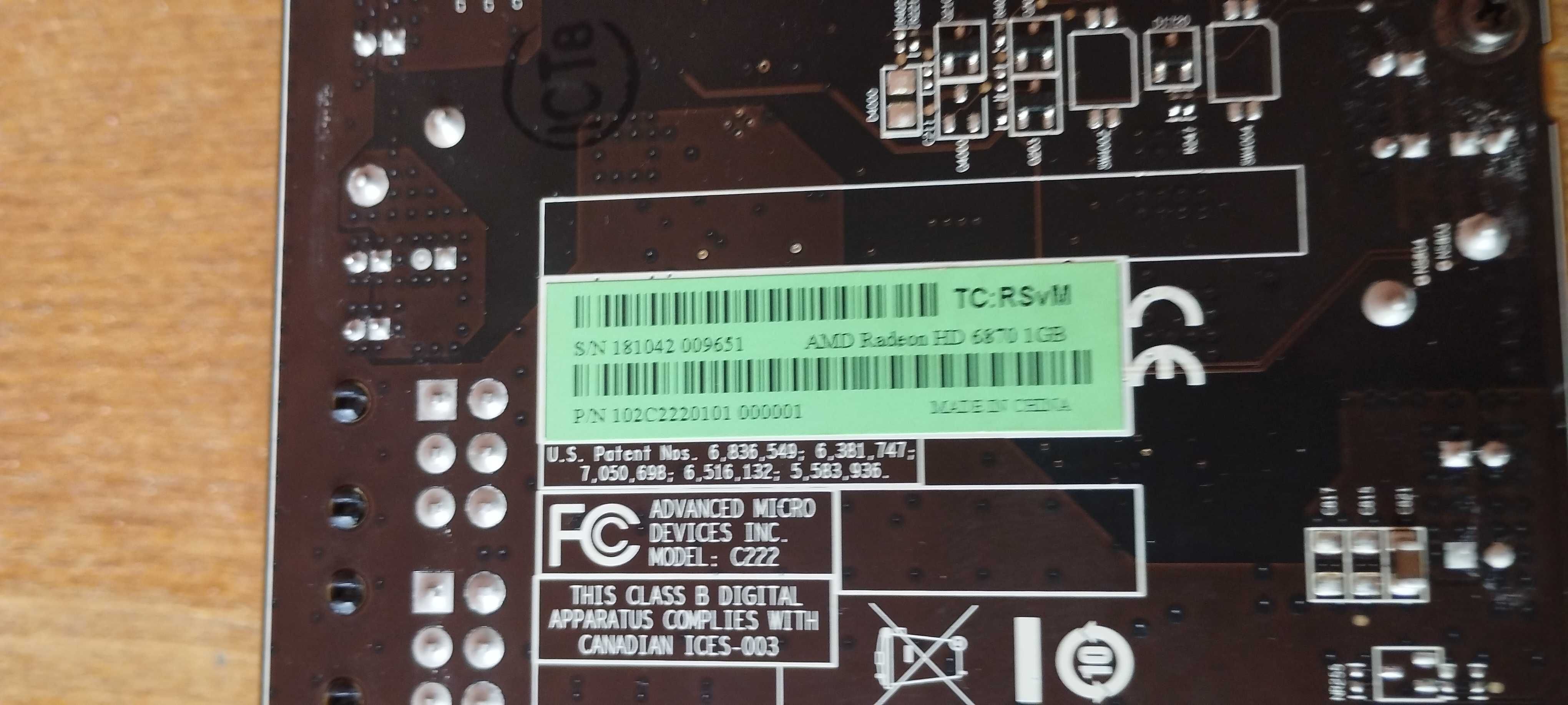 Відеокарта AMD RAdeon HD6870 1GB
