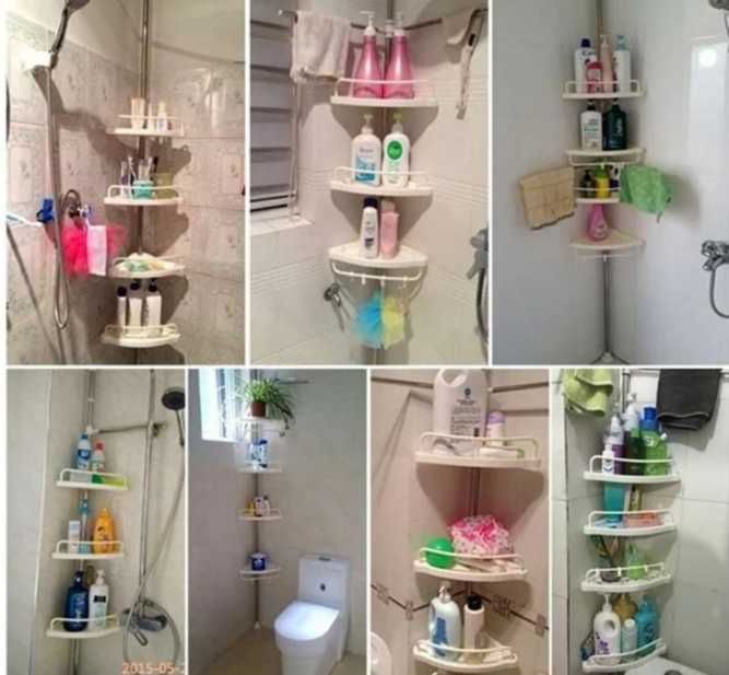 Угловая полка стеллаж для ванной multi corner shelf стойка