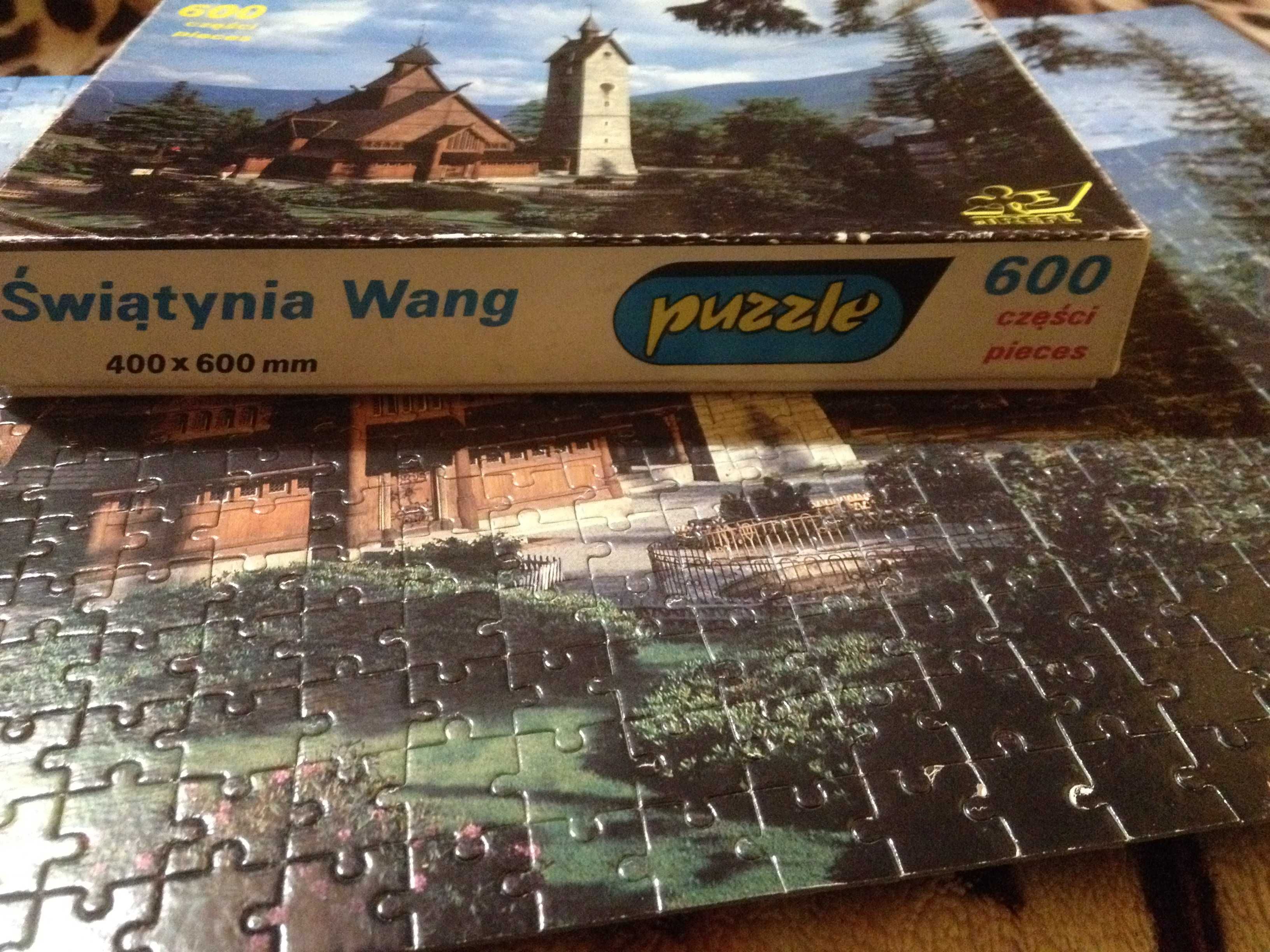 Puzzle Świątynia Wang Karpacz stare Trefl 600 elementów