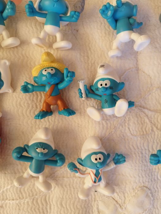conjunto de 20 Smurfs esmurfes