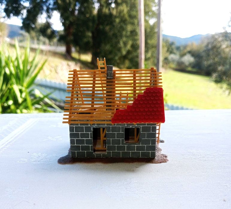 FALLER 245, casa em construção, NOVA