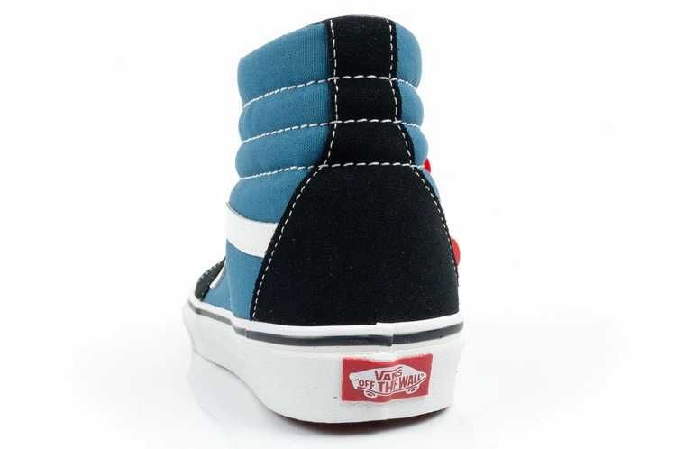 Vans Sk8-Hi sportowe damskie trampki skóra modne niebieskie r. 34,5-43