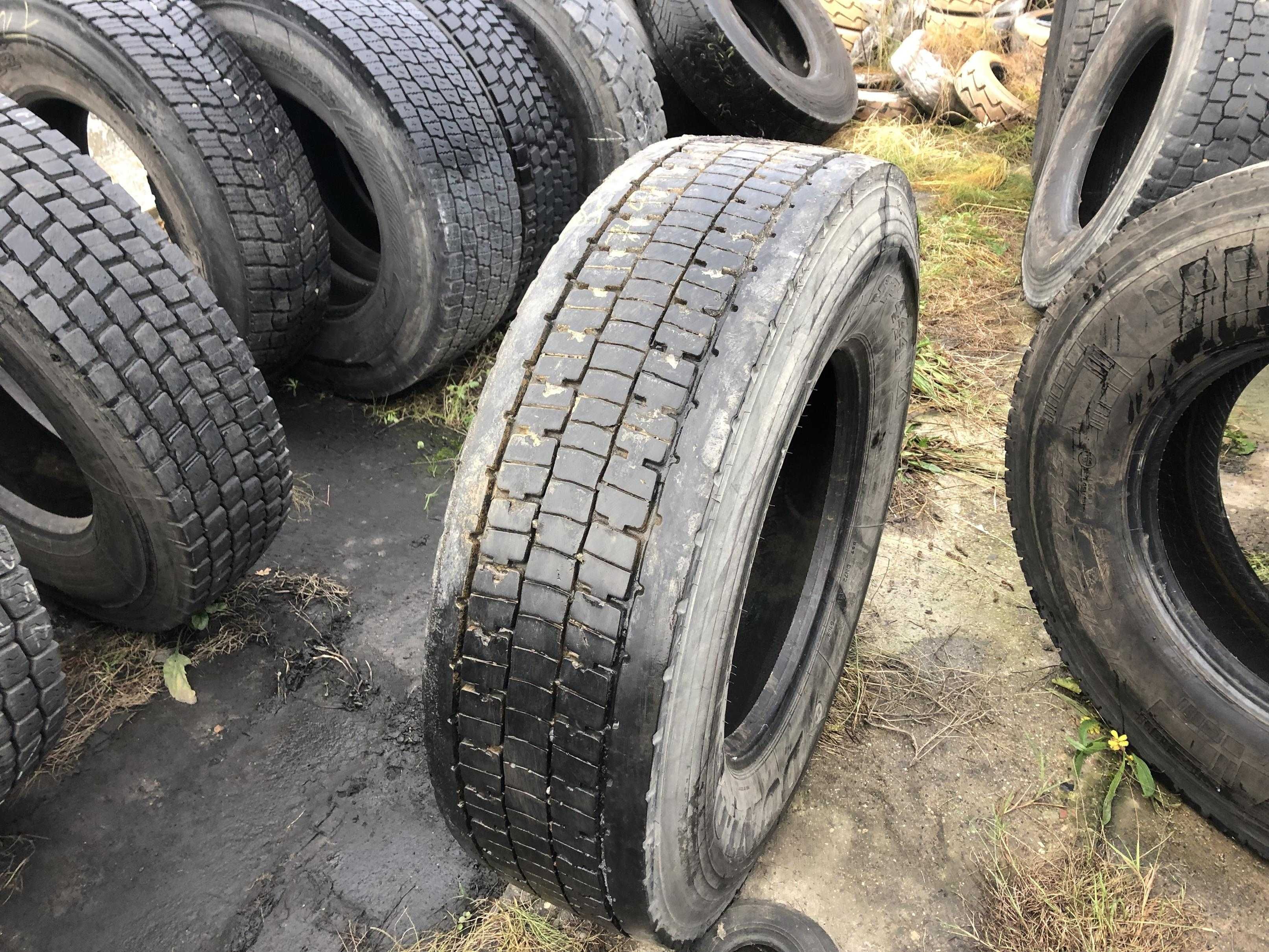 Opona Używana 315/80r22.5 Dunlop SP444 Napęd 9-11mm Możliwa Wysyłka