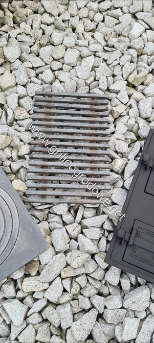 Cały Komplet Drzwiczki paleniska plyta z fajerkami ruszt