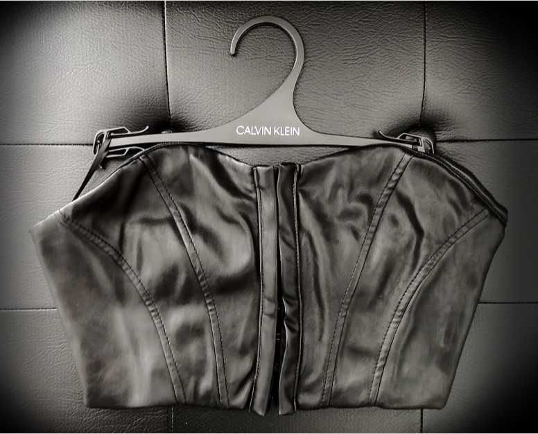 Corset / corpete de pele VEGAN Bershka | tam. XS | c/ ofertas