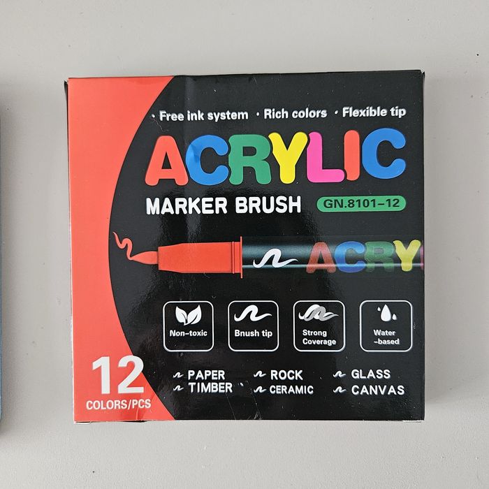 Акрилові маркери 12 штук