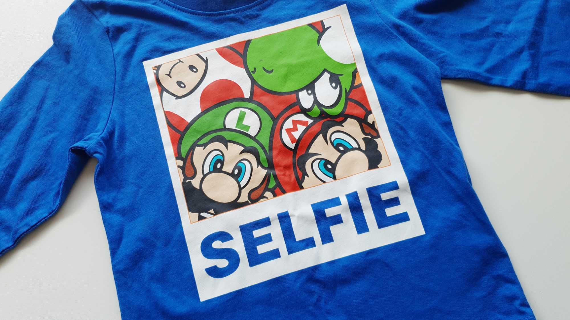 Super Mario Bros - T-Shirt Selfie (Manga Comprida)