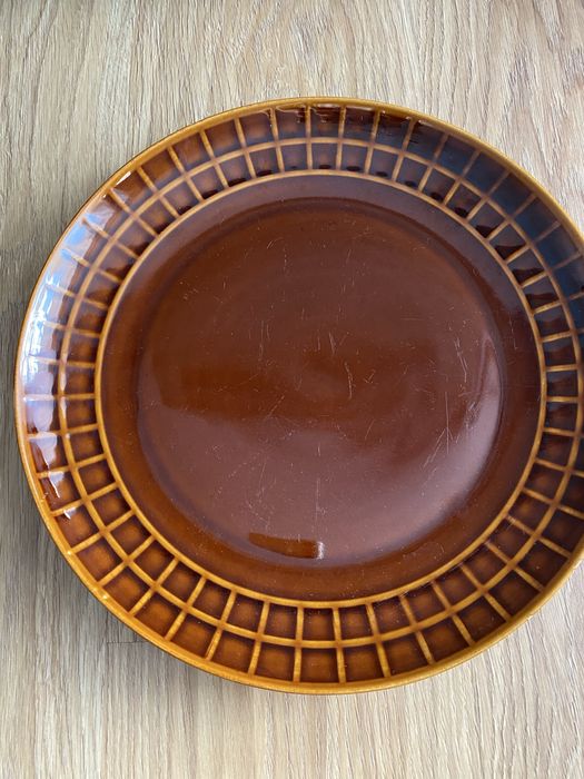 PRL, Pruszków, ceramika, stare, talerz, porcelana, patera, 32 cm