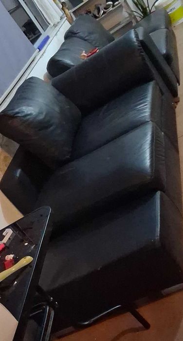 Sofa chaise long preto
