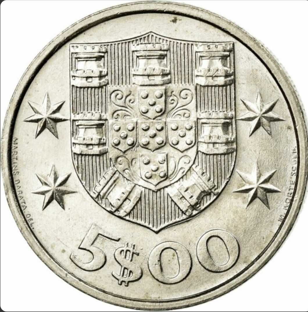 Moeda de 5$00-Cupro Níquel 1985