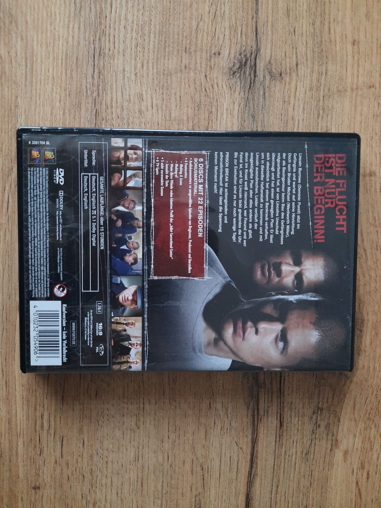 DVD: Prison Break, sezony 1-4, wydanie niemieckie