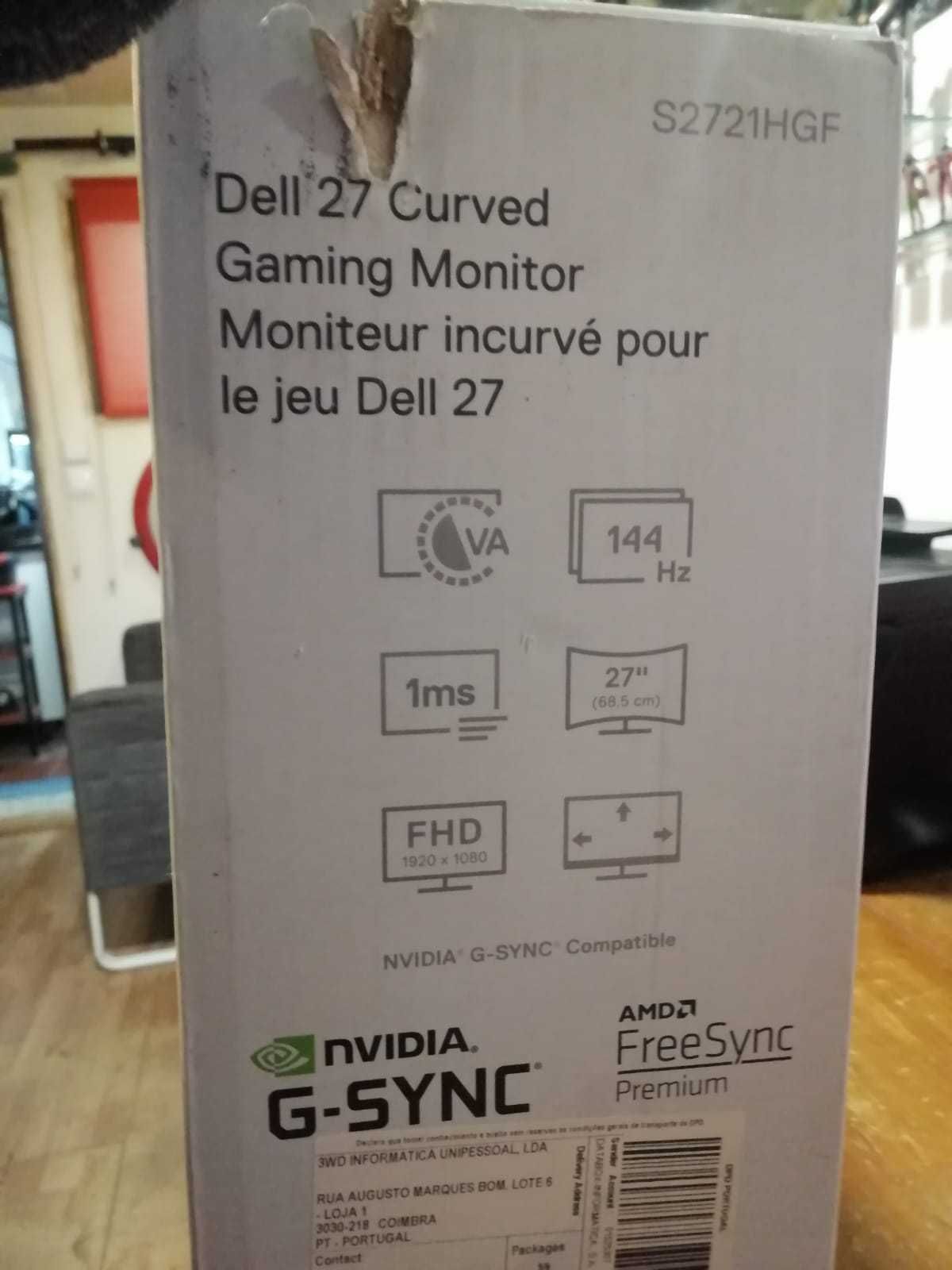 Monitor Dell S Series S2721HGF 27" LED FullHD 144Hz FreeSync Curvo
