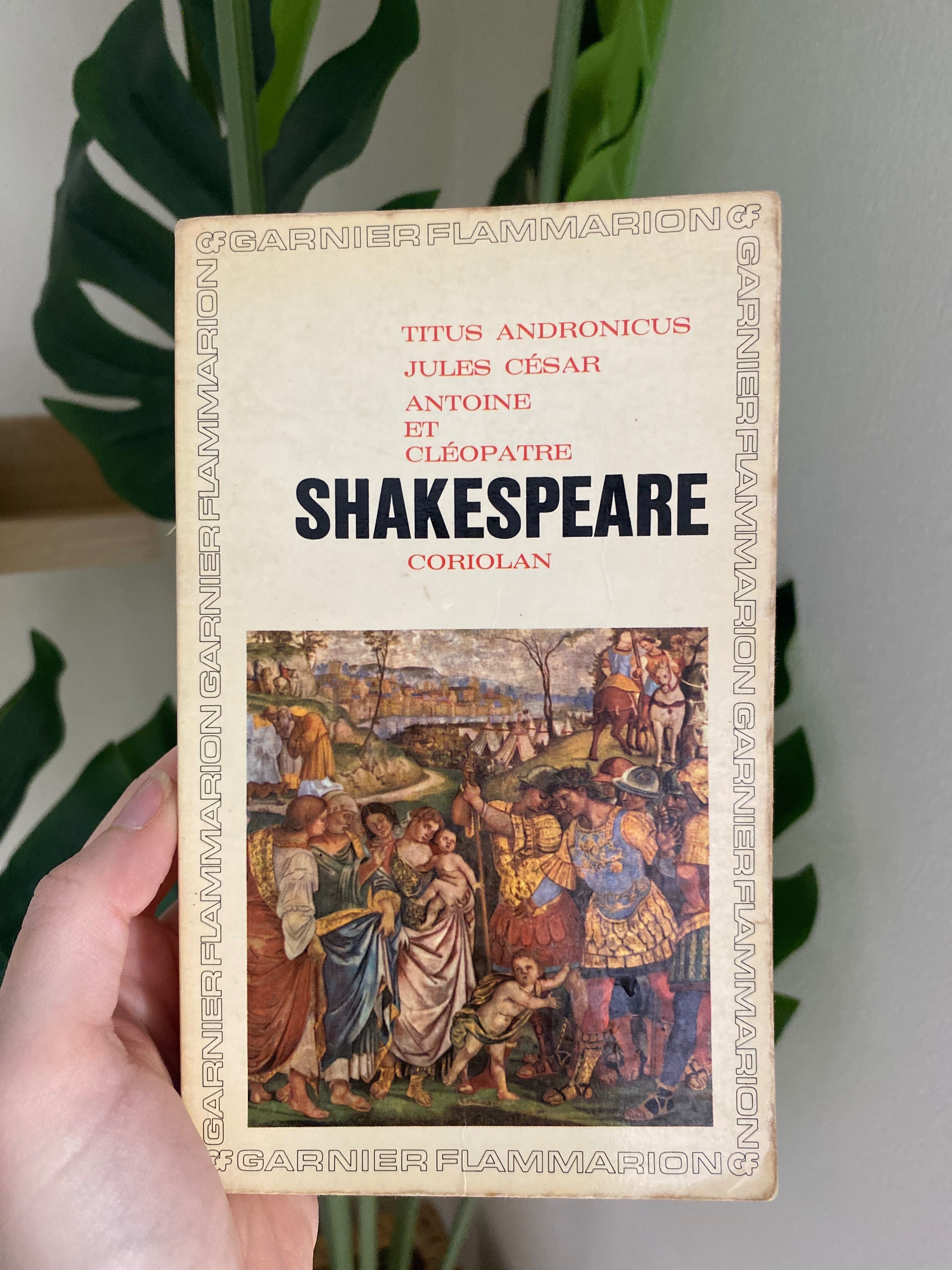 Livro em francês William Shakespeare