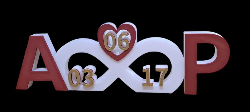 Infinite Love - Peça Personalizada para o Dia dos Namorados