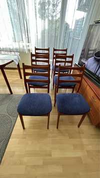 Sprzedam używane  krzesła (6 szt.) z tapicerowany siedziskiem