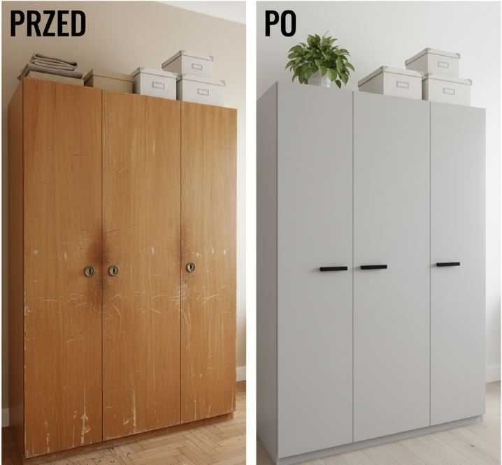 Drzwi, fronty, stoły, szafki– zmiana koloru, odświeżanie, lakierowanie