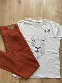 Spodnie Zara 152 + koszulka Lew