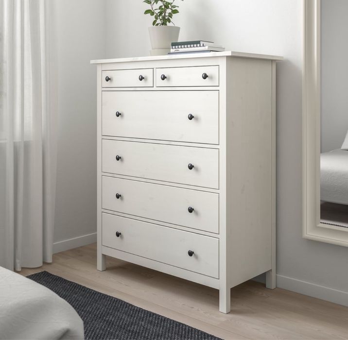 Biała komoda ikea hemnes 6 szuflad / Dostawa