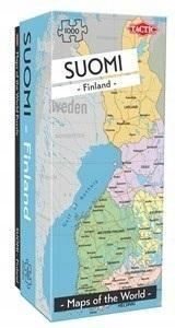 Puzzle 1000 Mapy Świata: Finlandia, Tactic