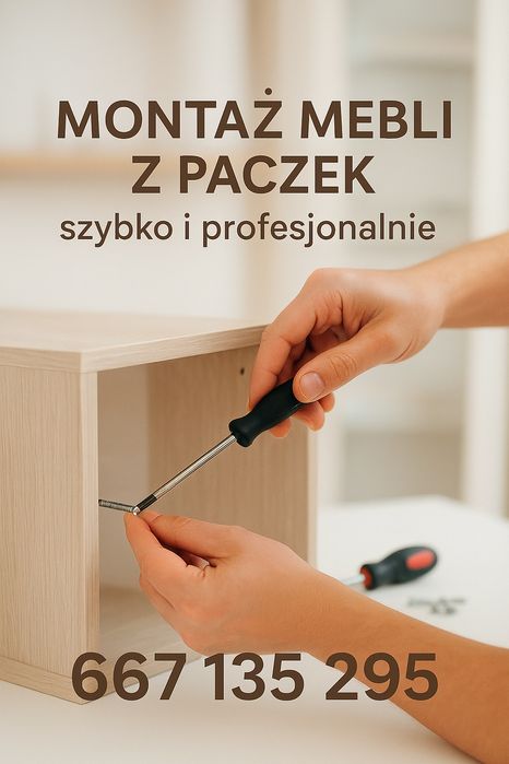 Montaż mebli kuchennych,pokojowych,łazienkowych.
