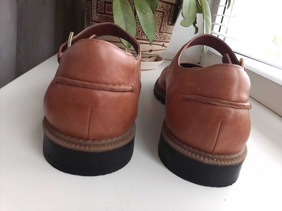 Clarks - пр-во камбоджия. кожаные туфли лоферы,. р. 40 - 26 см