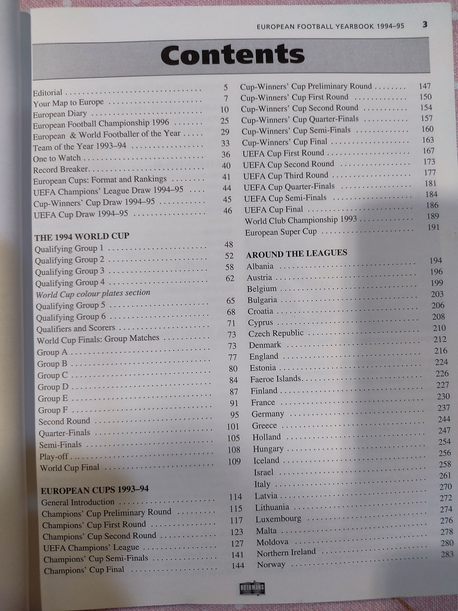 Livro Yearbook of European Football 1994/95