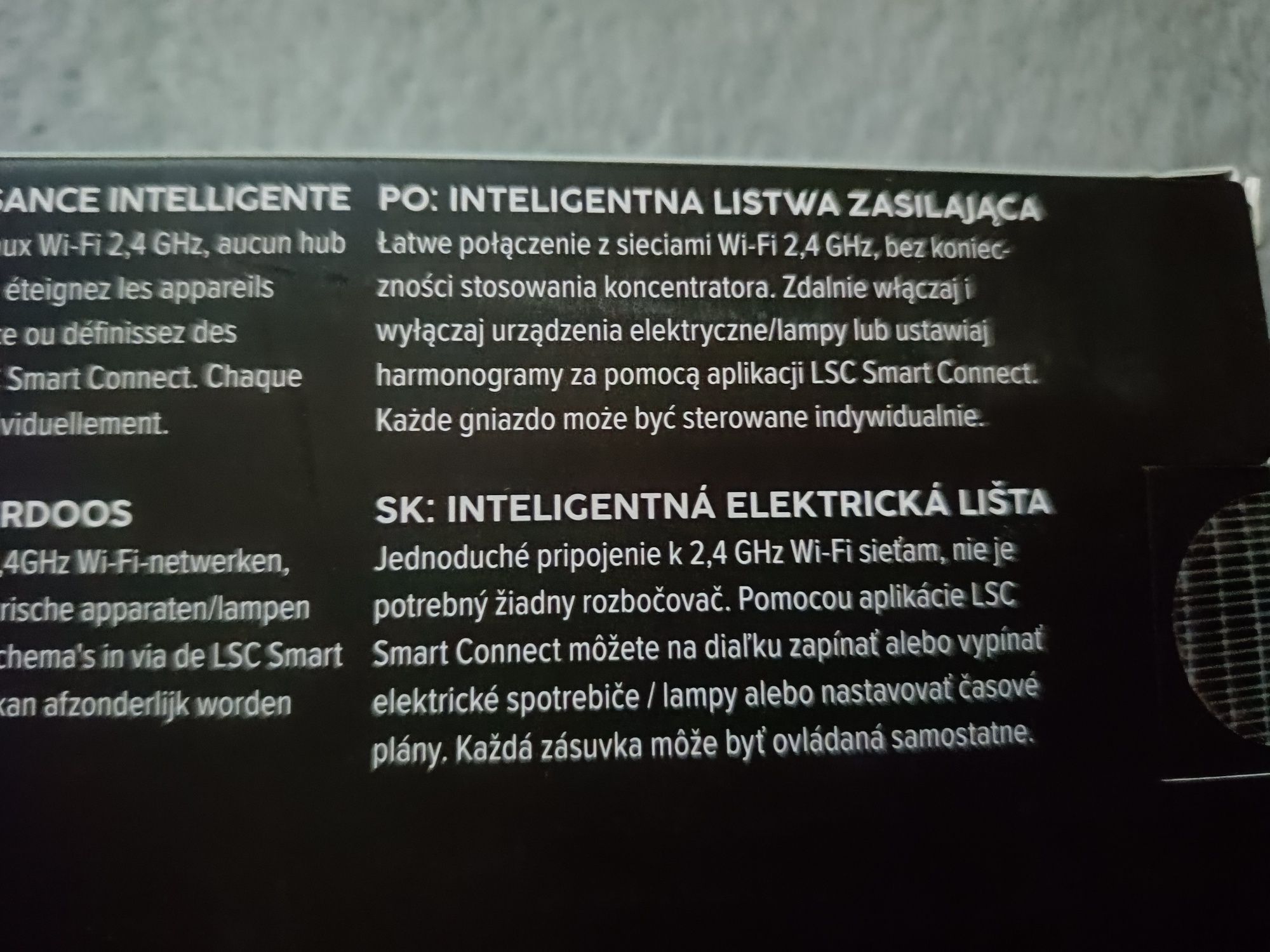 inteligentna listwa zasilająca LSC Smart Connect.