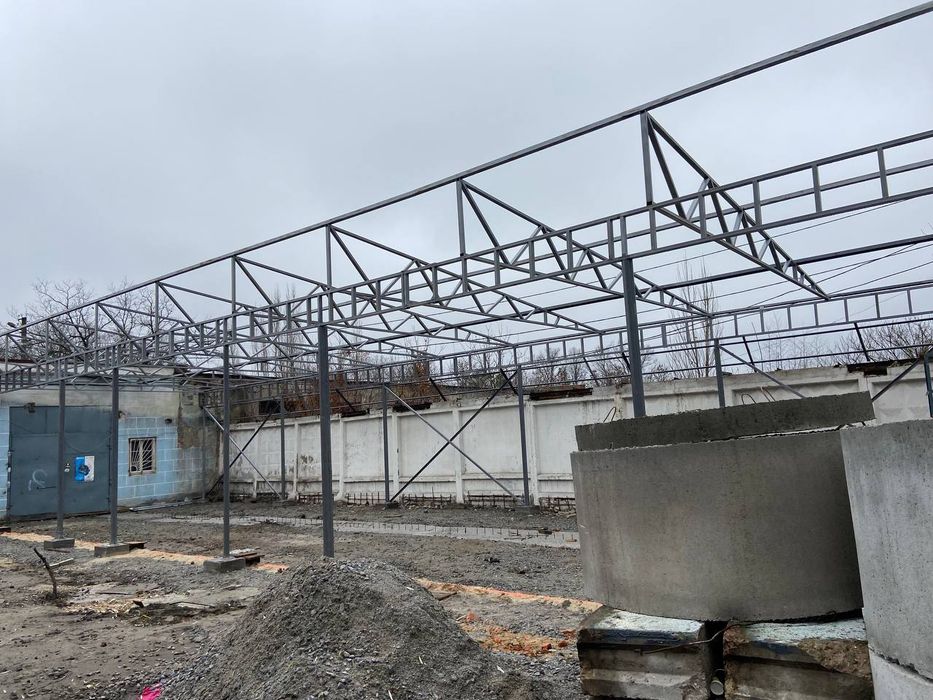 Металоконструкції  Ангари Цехи Склад  Зварювальні роботи