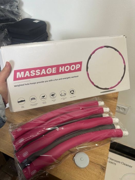 Обруч для фітнесу Hula Hoop 8 сегментів 90 см хула хуп