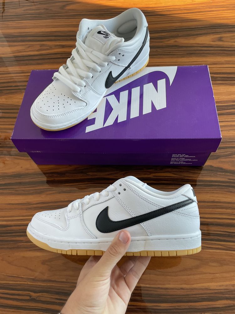 Nike Dunk low white gum