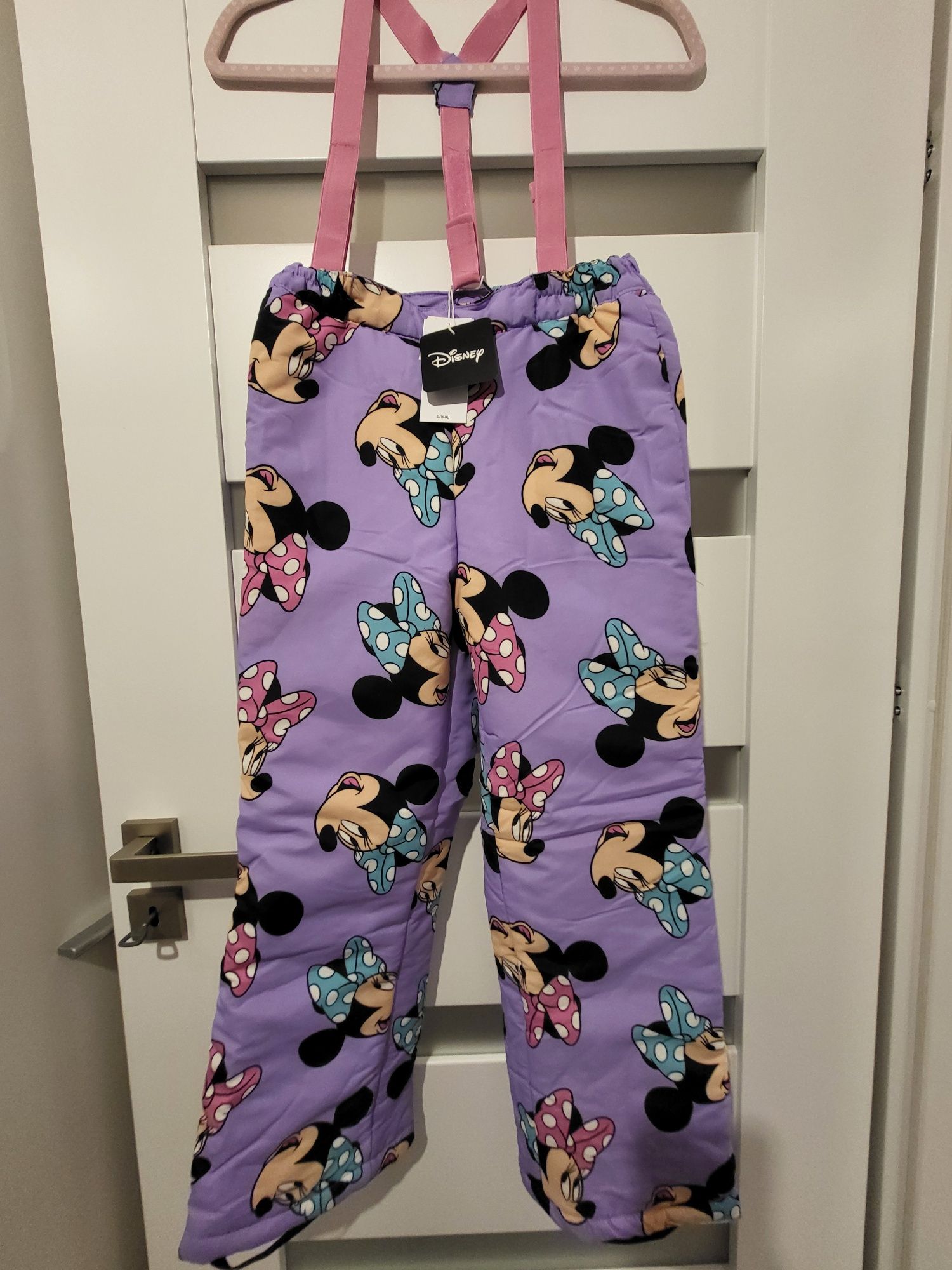Nowy komplet Minnie Kurtka i Spodnie Narciarskie rozm. 140