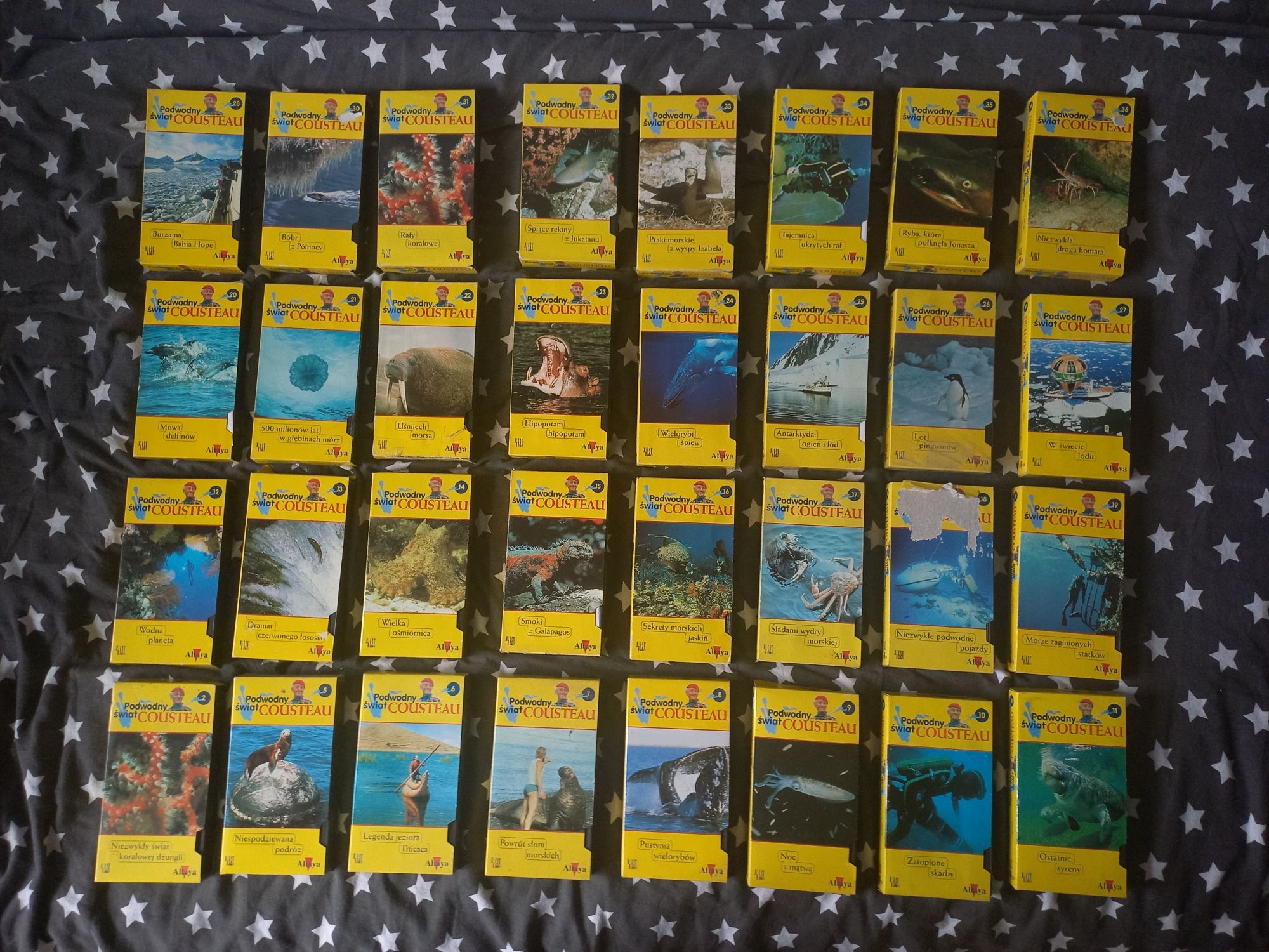 Kasety VHS Podwodny świat Cousteau