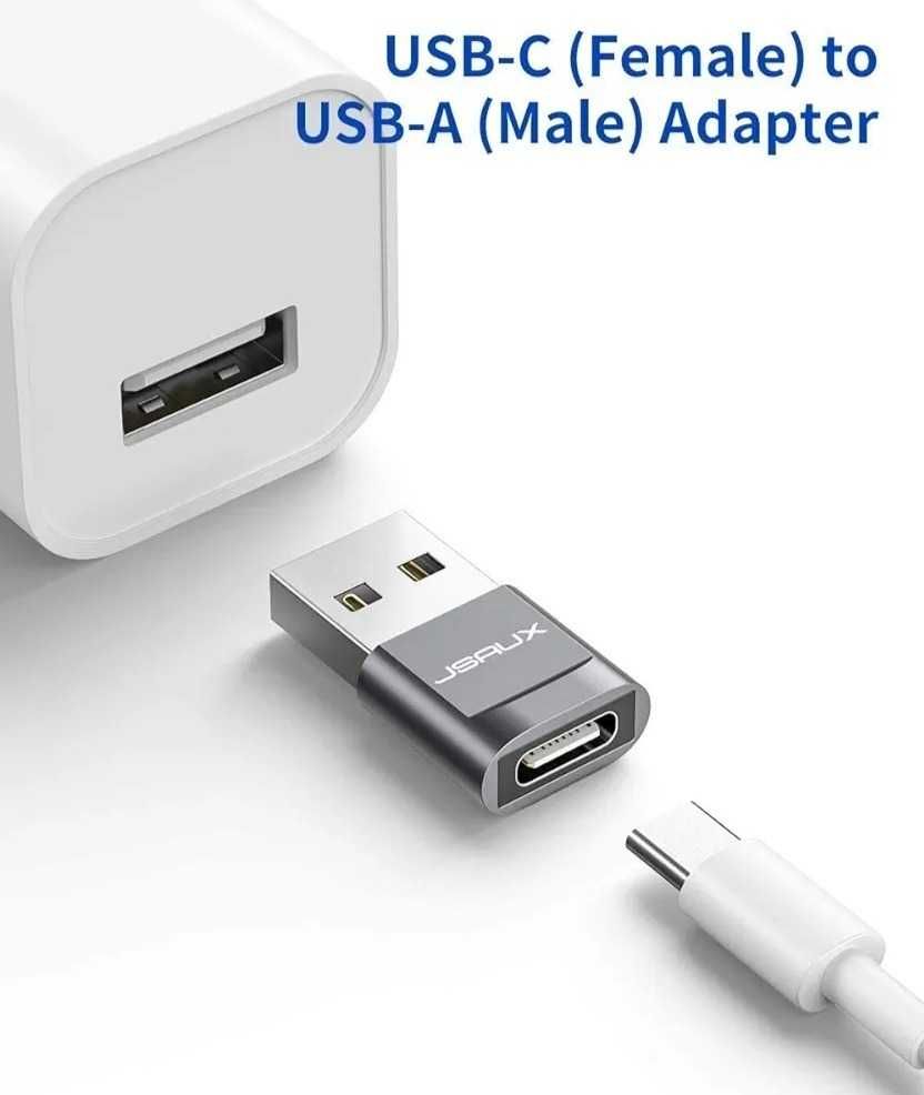 Adpapter żeński USB-A na USB-C JSAUX 2 szt Nowe