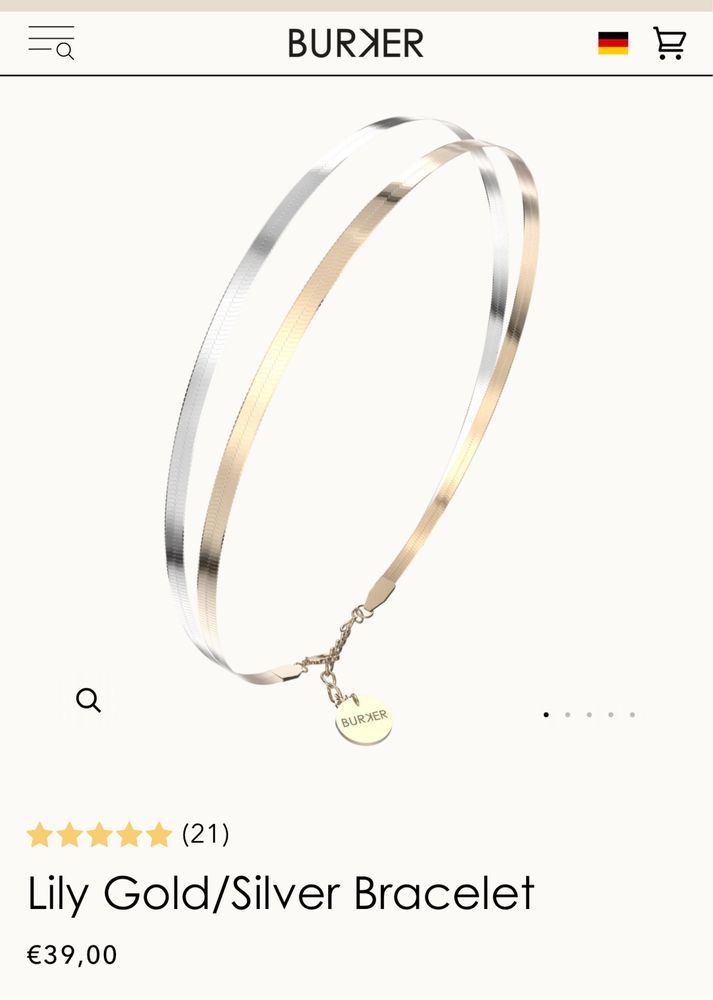 burker olivia silver+ браслет Lily+2 браслети серця