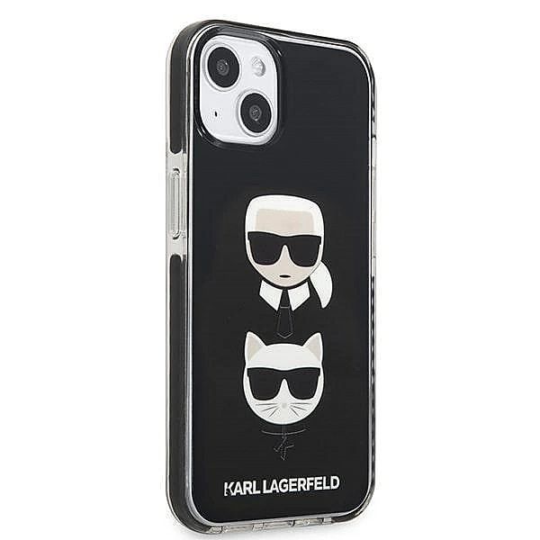 Etui Karl Lagerfeld Karl&Choupette Head na iPhone 13 mini - czarne