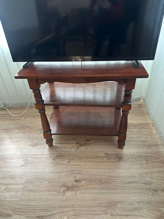 Dębowy stół 6 krzeseł i stolik pod telewizor