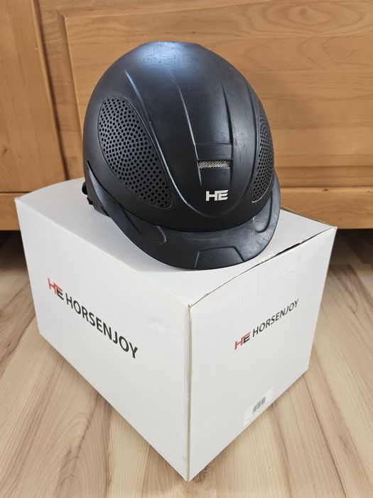 Kask jeździecki HORSENJOY Flash czarny r. S/M