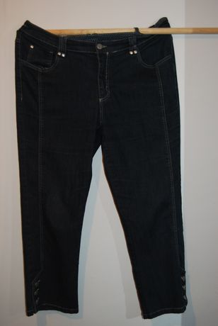 Damskie spodnie dżinsowe C&A 46, dl.93 elastyczne