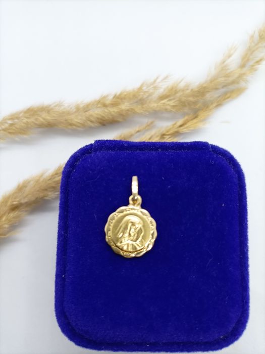 Zawieszka, medalik ze złota, złoto pr 585