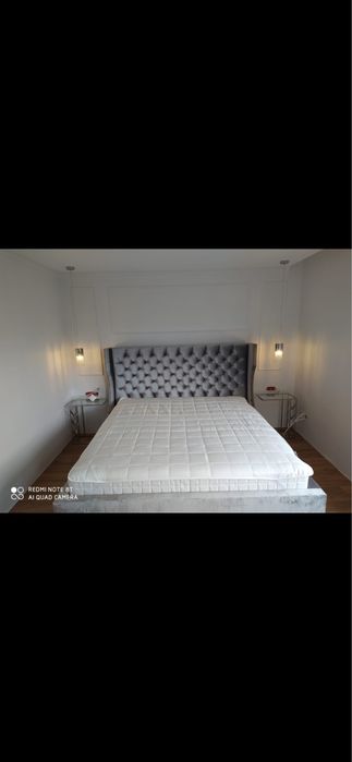 Łóżko pikowane glamour chesterfield 180x200 cm
