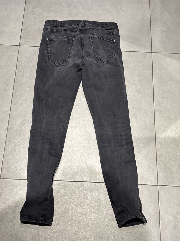 Czarne spodnie jeansowe Massimo Dutti Fit 34